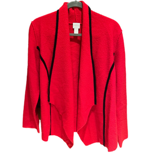 Chico's Red Open Front Jacket